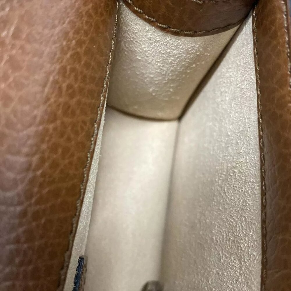 GUCCI Dionysus GG Super Mini Bag Navy Beige Dark Brown Denim Leather 1208-101424 - Picture 11 of 14